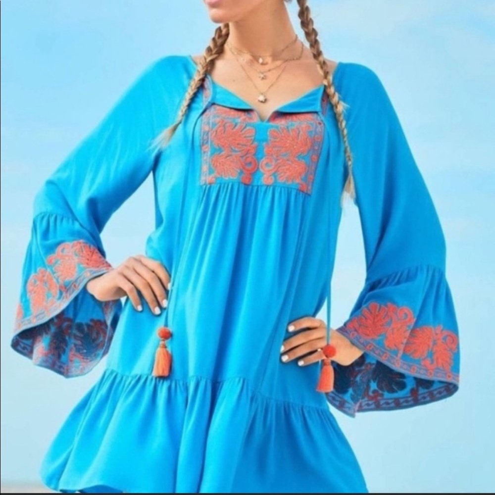 Lilly Pulitzer Dresses Lilly Pulitzer Amisa Tunic Dress Sparkling Blue